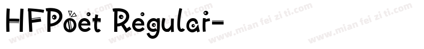 HFPoet Regular字体转换